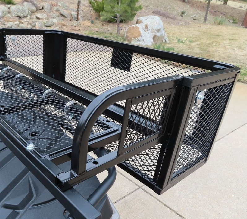 Rear Drop Rack Polaris Ranger Rear Drop Cargo Basket Rack - 150 lb. by Titan Ramps ...