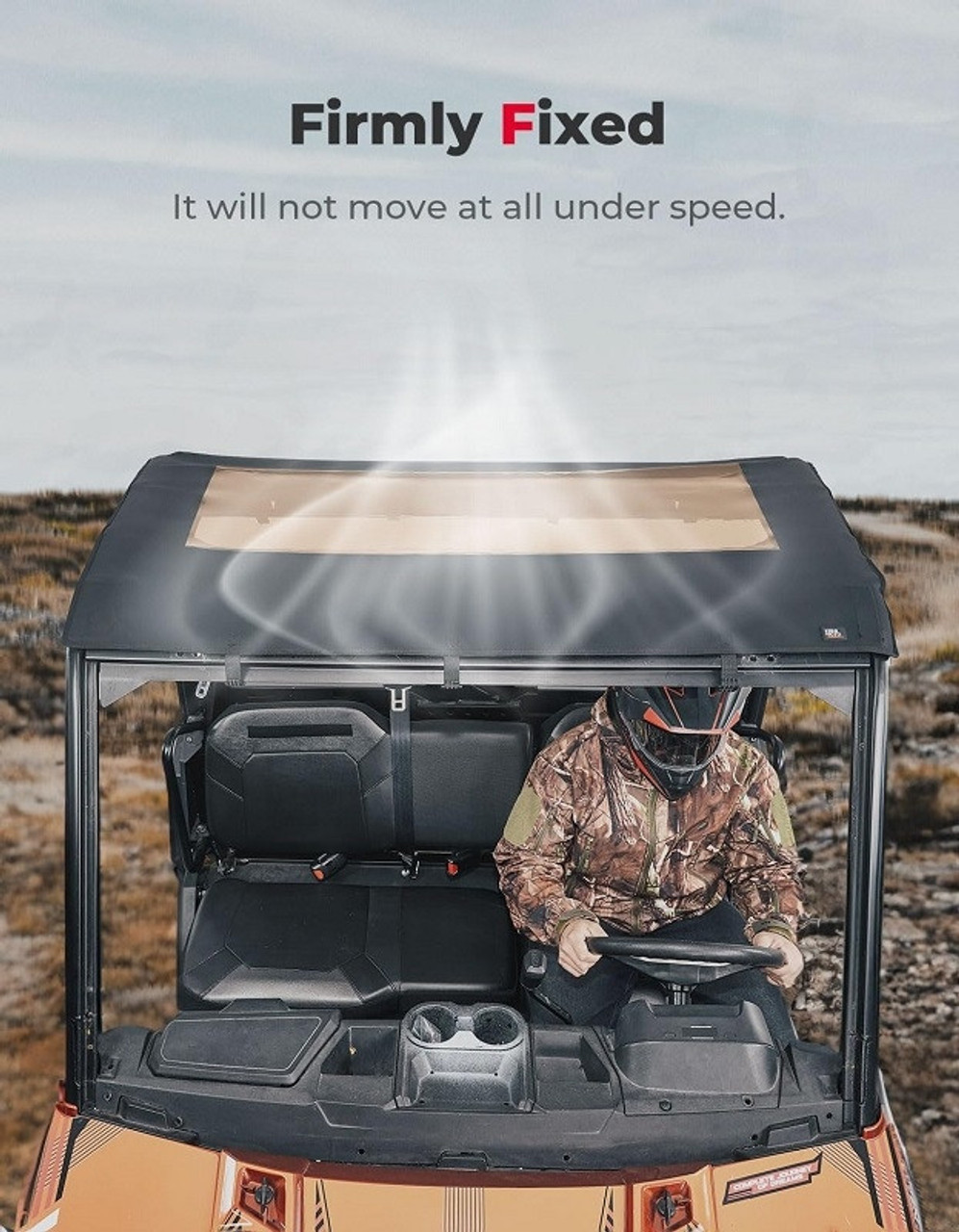 Polaris Ranger 3-Seat Canvas Roof Top Tint Waterproof by