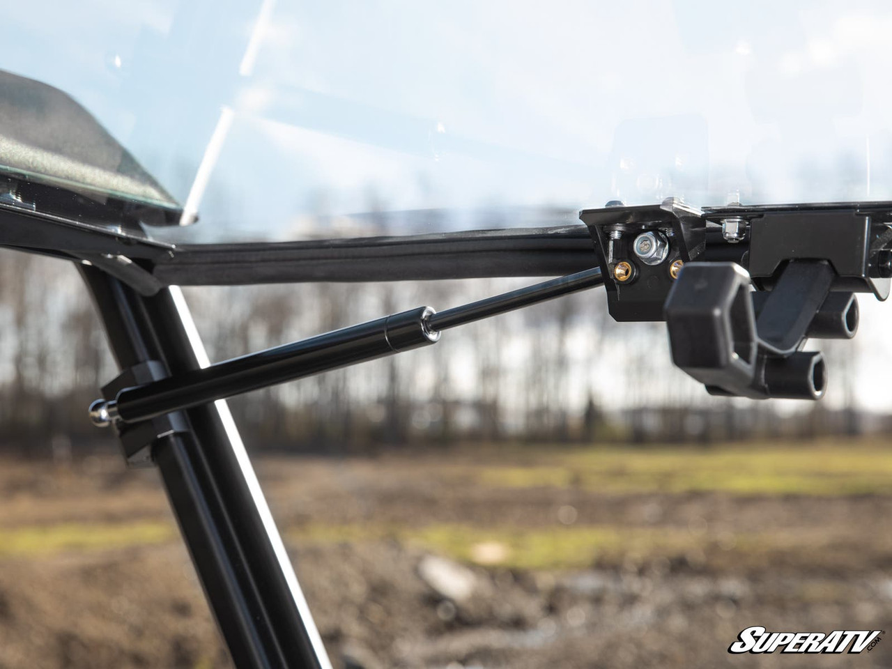 Polaris Ranger SP 570 Scratch-Resistant Flip Windshield by