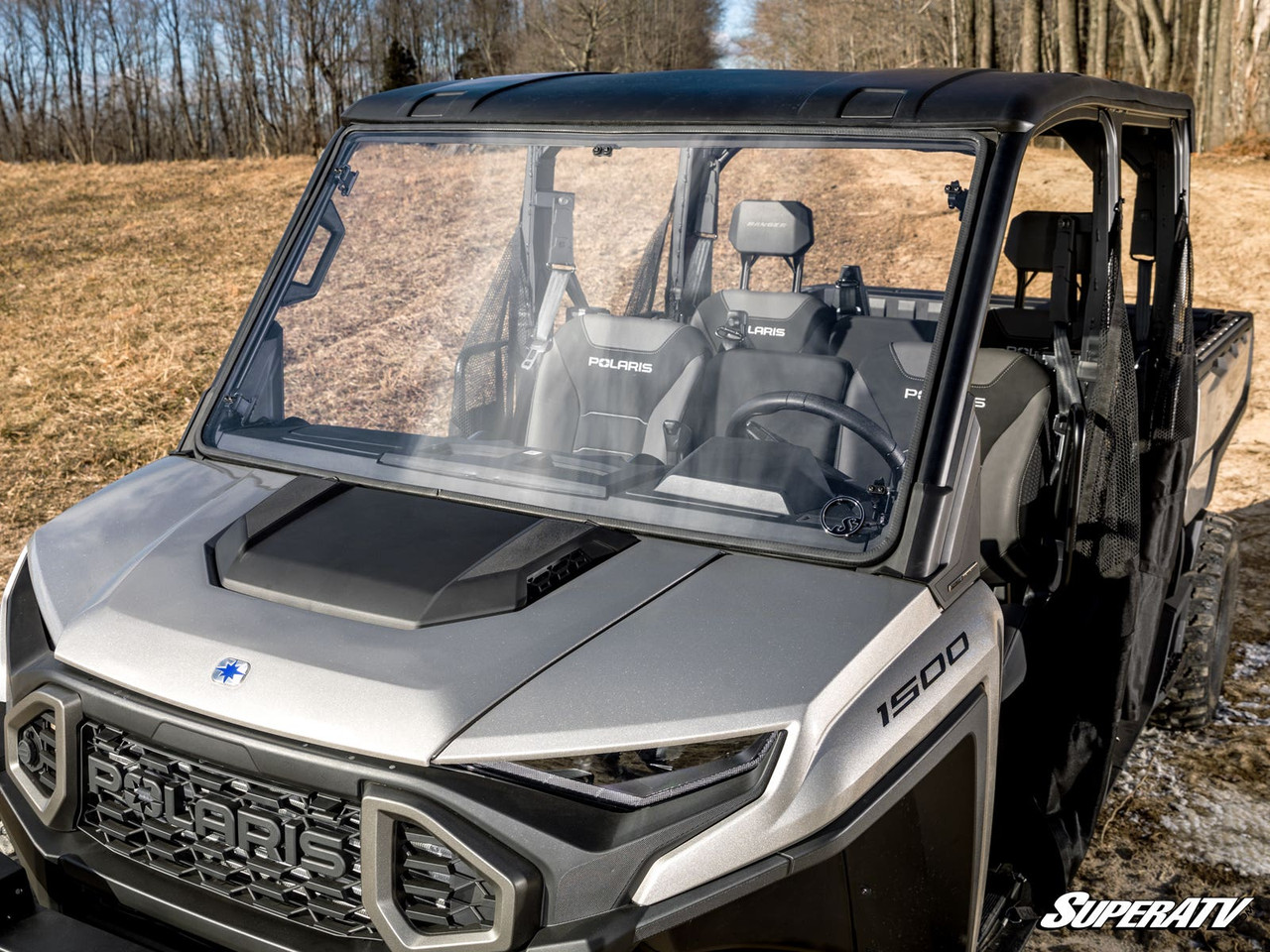 Polaris Ranger XD 1500 Scratch-Resistant Full Windshield by