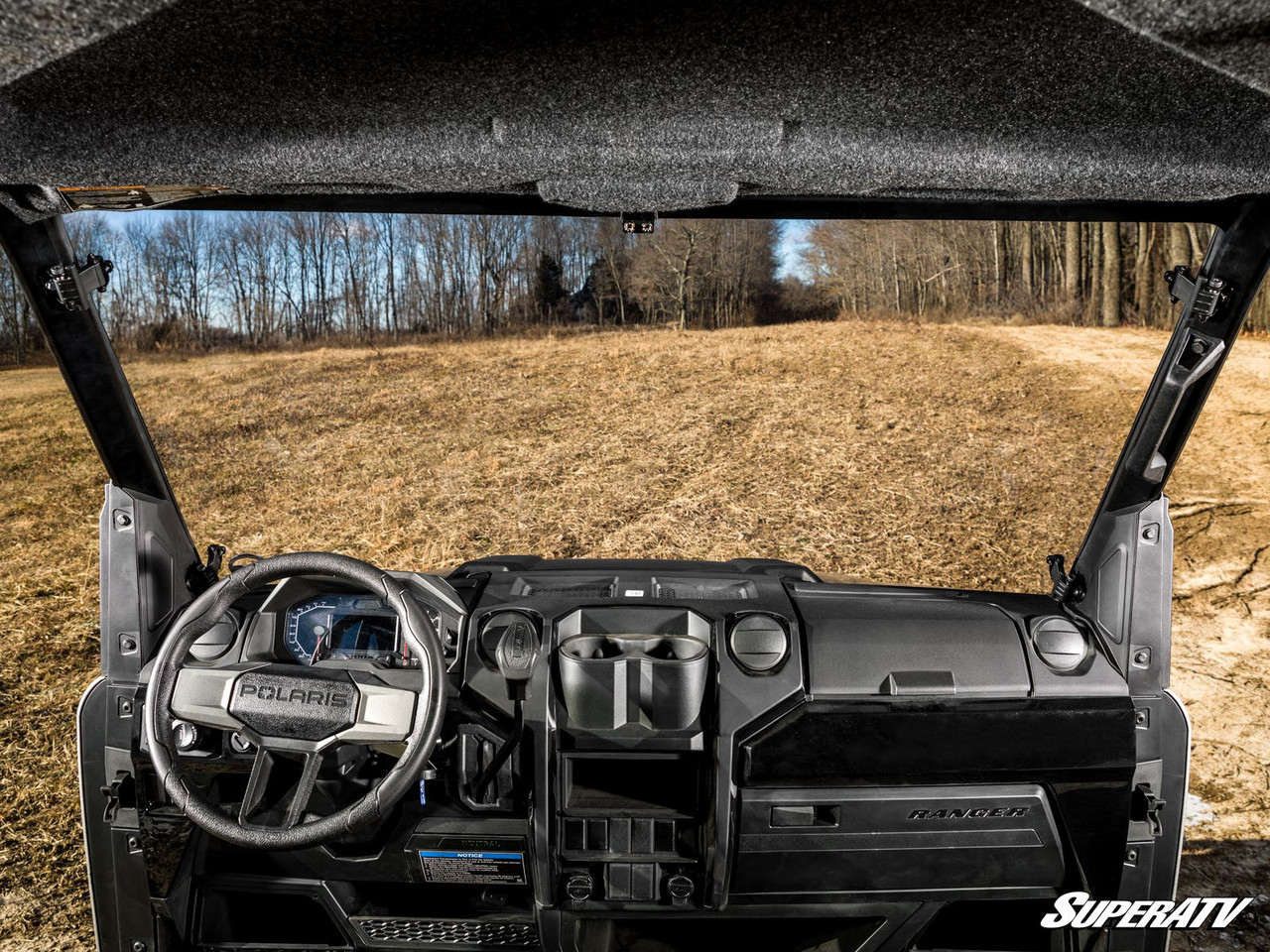 Polaris Ranger XD 1500 Scratch-Resistant Full Windshield by