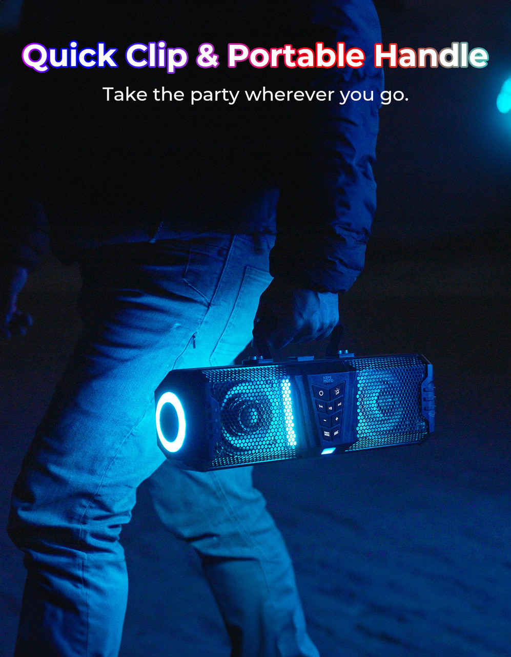 Polaris Ranger Midnight 40B 16'' RGB Bluetooth Sound Bar by