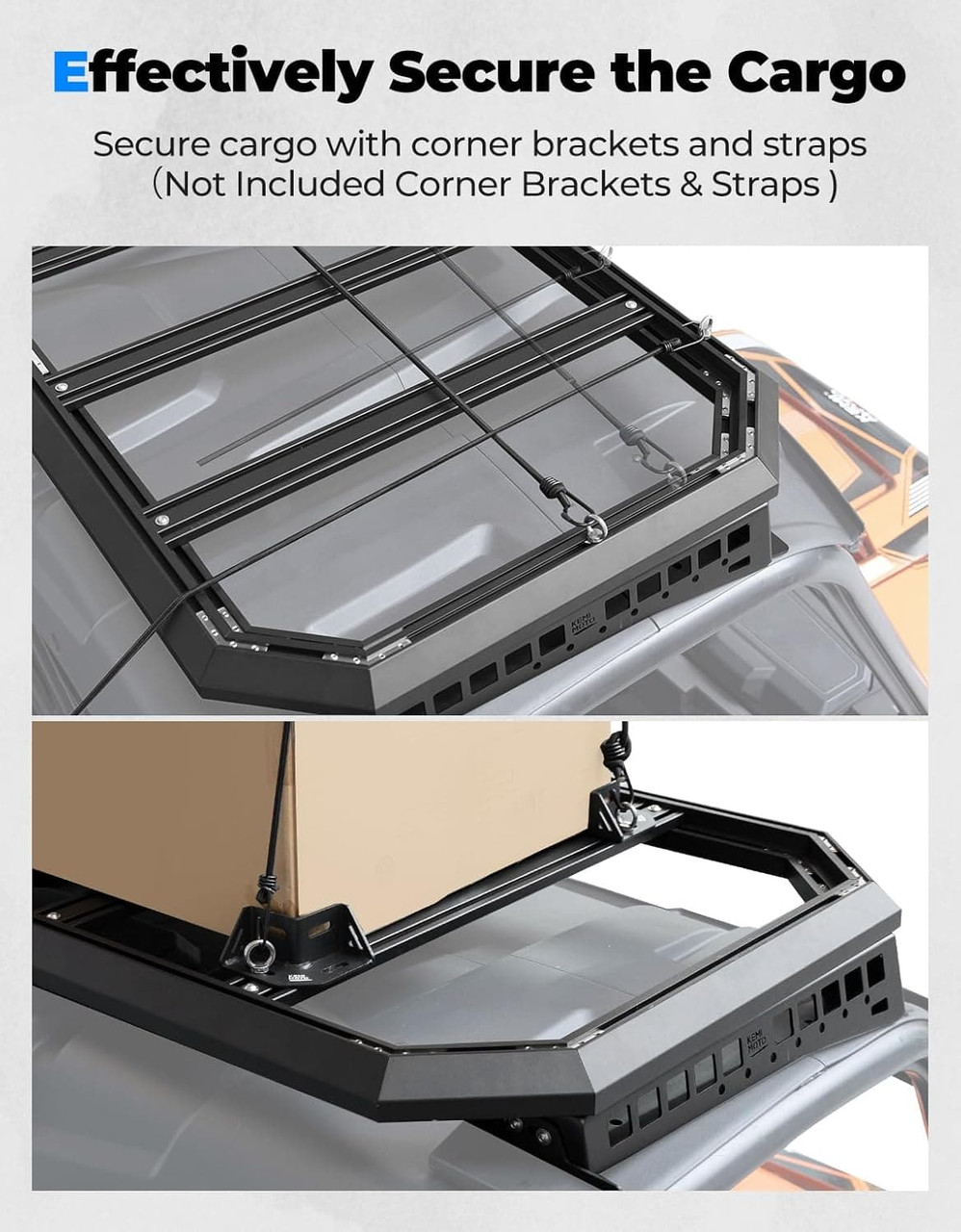 Polaris Ranger 1000/ XP 1000 Roof Rack by Kemimoto B0108-03206-BK