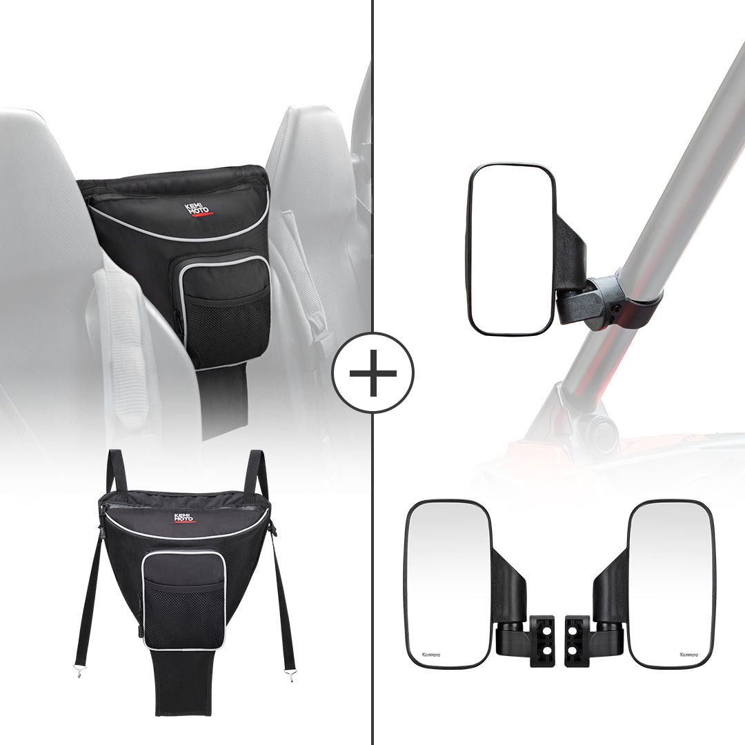 Polaris Ranger 400/500 /800 Cab Pack Center Seat Bag & Side View
