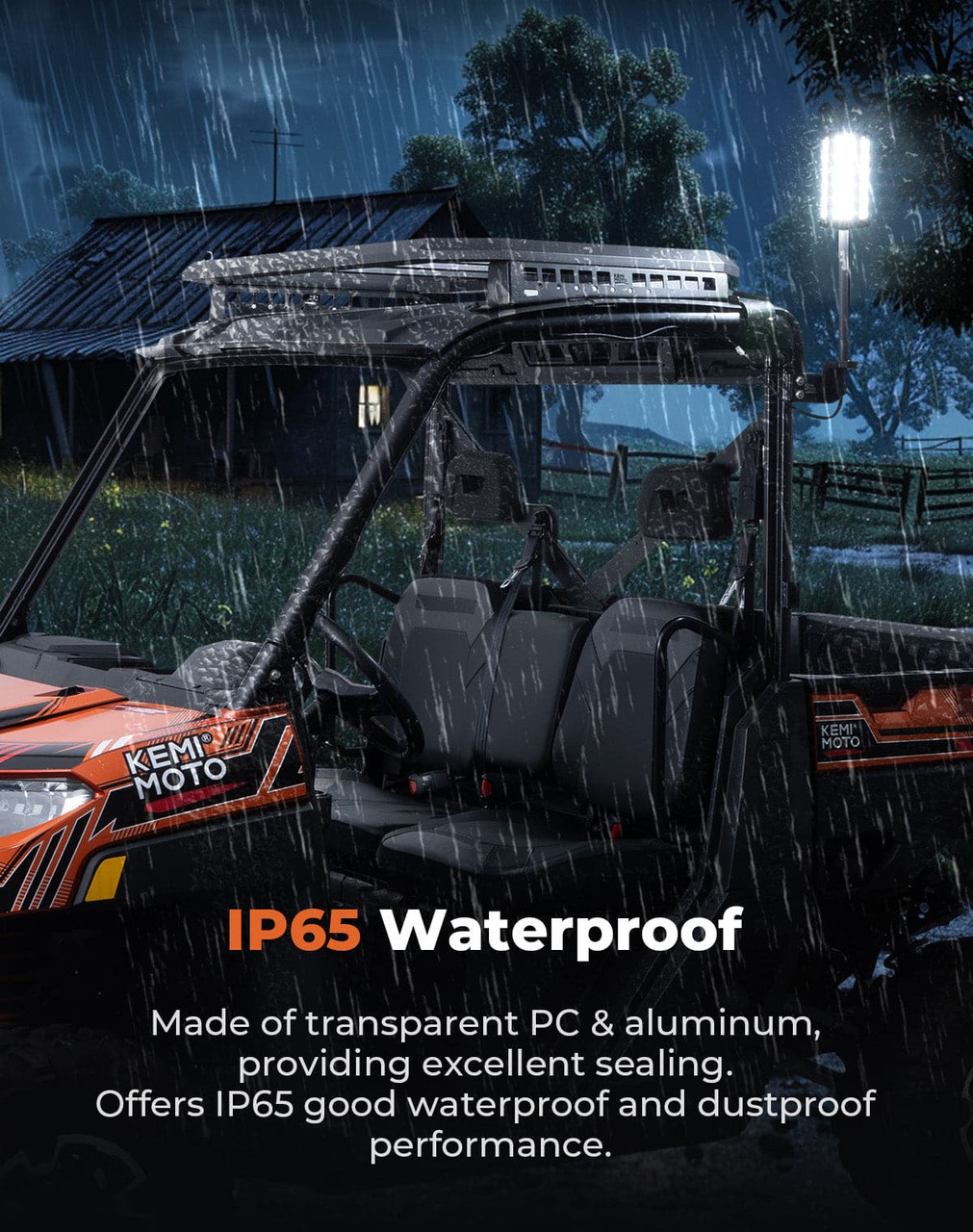 Polaris Ranger 1000 Upgraded Work Beacon Light by Kemimoto B0811