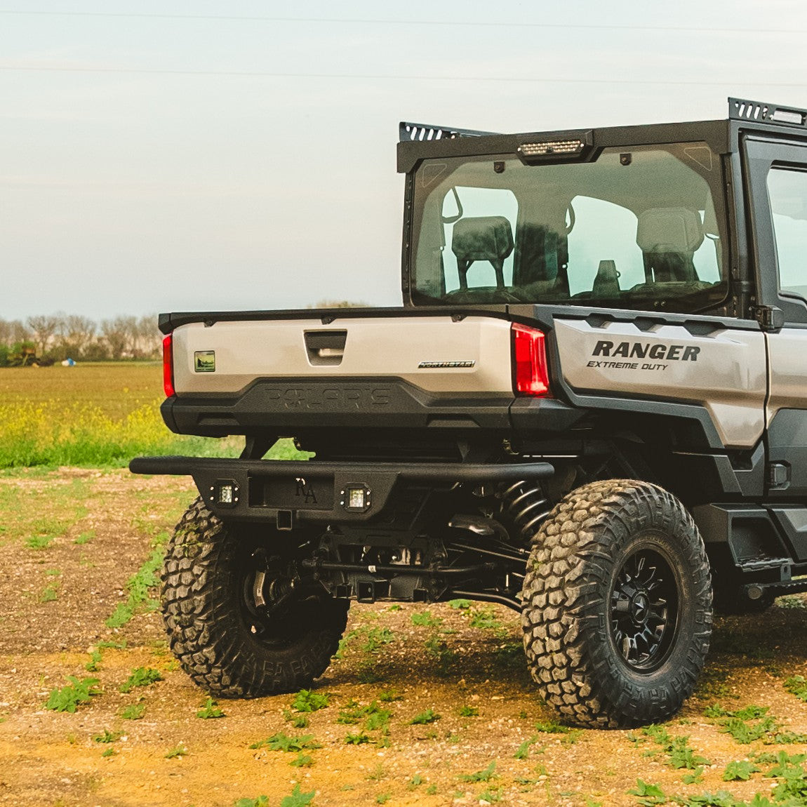 Ranger Ranch Polaris Ranger XD 1500 2024+ Ranch Armor Rear Bumper by Ranch Amror ...