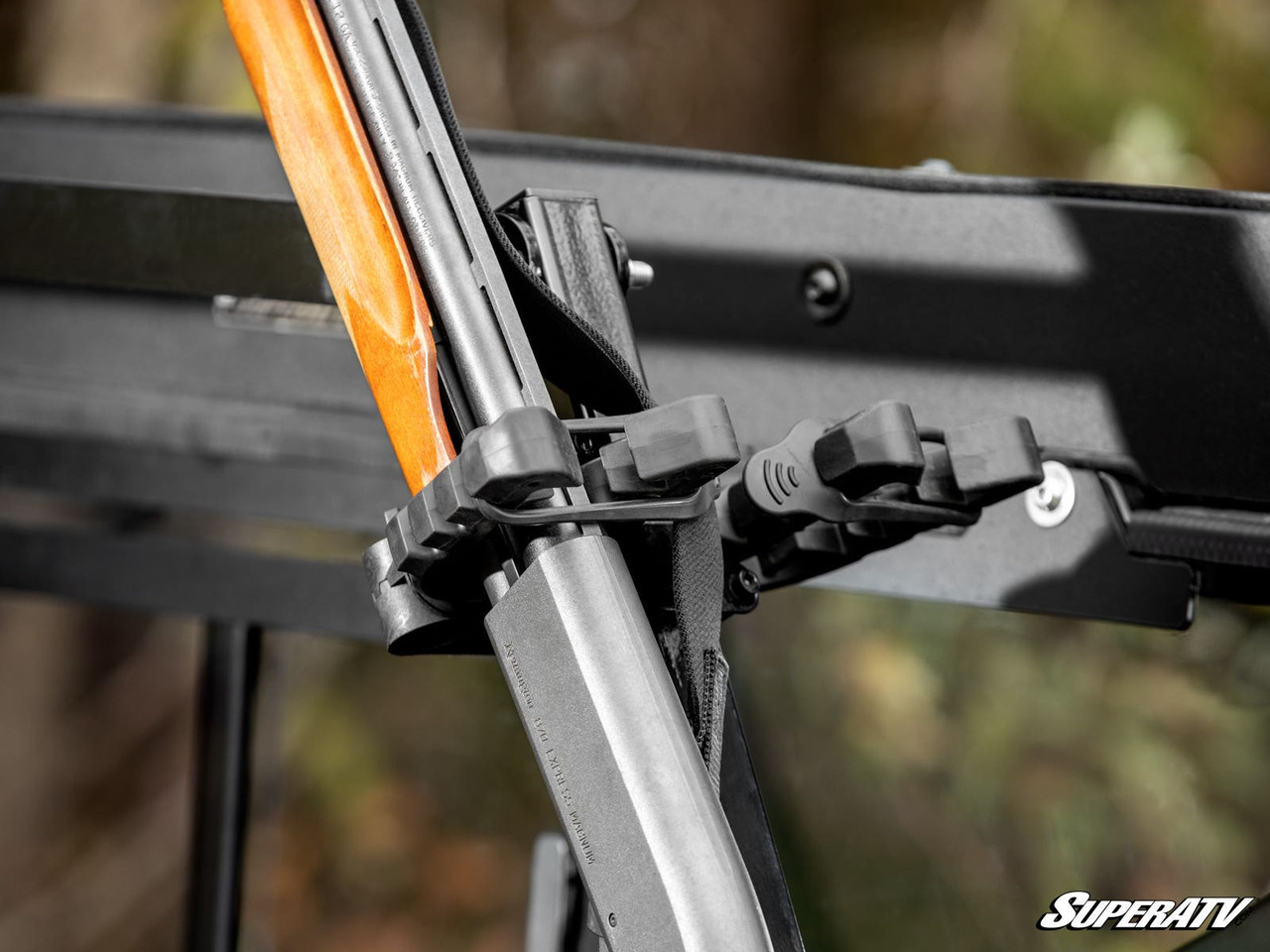 Hunting Rack For Polaris Ranger Polaris Ranger In-Bed Gun Rack by SuperATV - GM-P-RAN1K-00-EPR