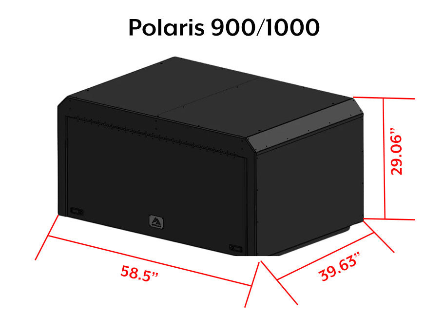 Polaris Ranger XP1000 / 1000 / 900 Rear Bed Storage Enclosure Box