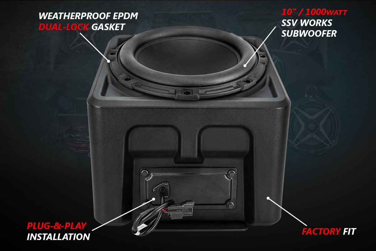 Polaris Ranger XP1000 V-Spec 5-Speaker 800 watt Audio System for Ride ...