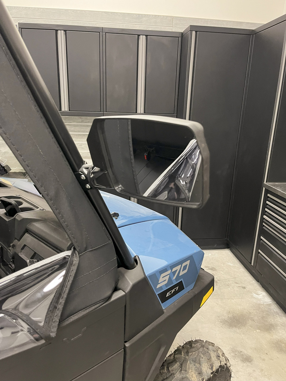 Polaris Ranger Side Mirrors (Set) - Landscape Style Wide View by