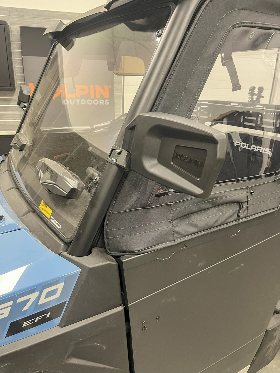 Polaris Ranger Side Mirrors (Set) - Landscape Style Wide View by
