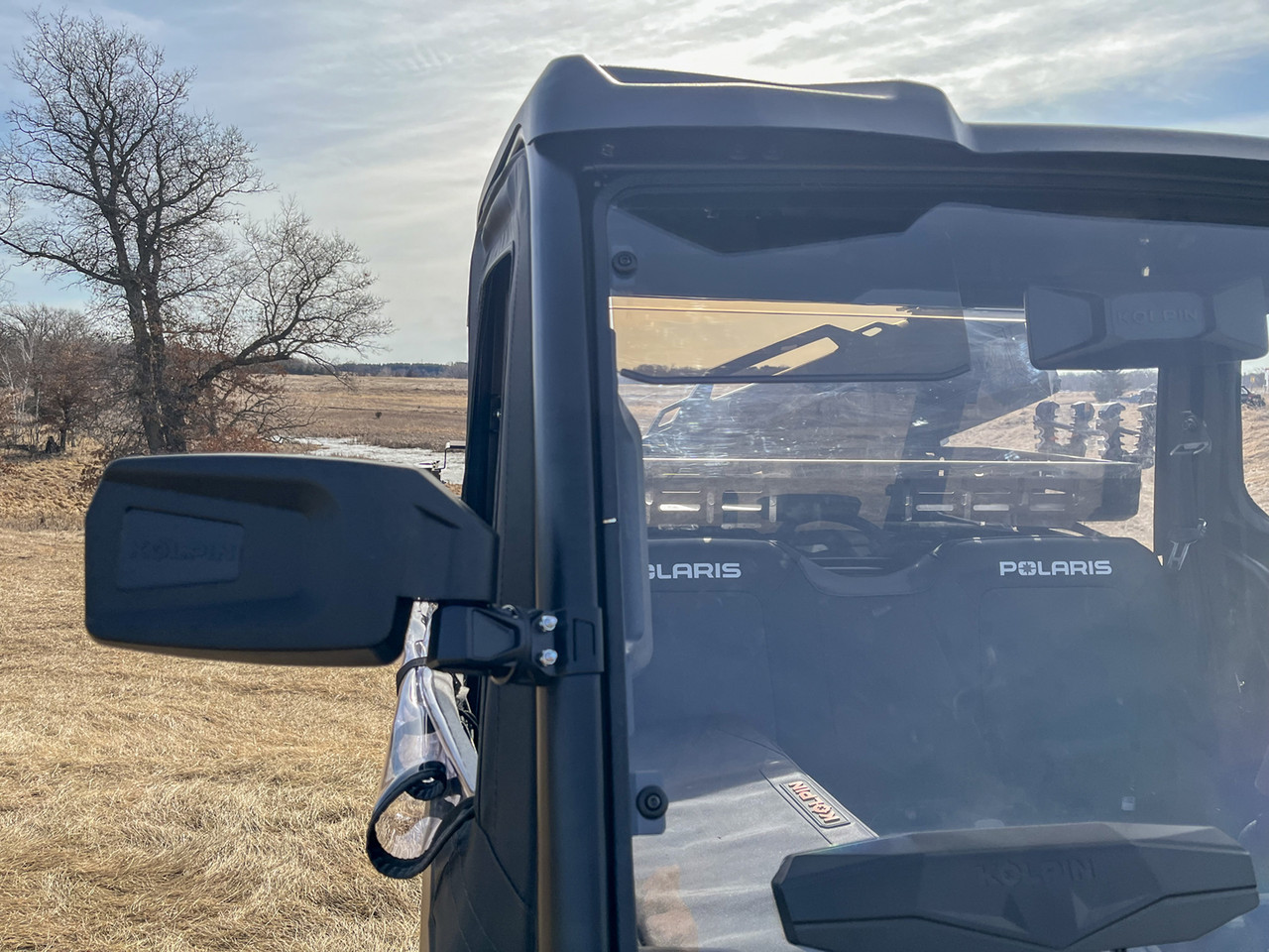 NW × otherside design SILDE-SIDETOP 25 Polaris Ranger Side Mirrors (Set) - Landscape Style Wide View by