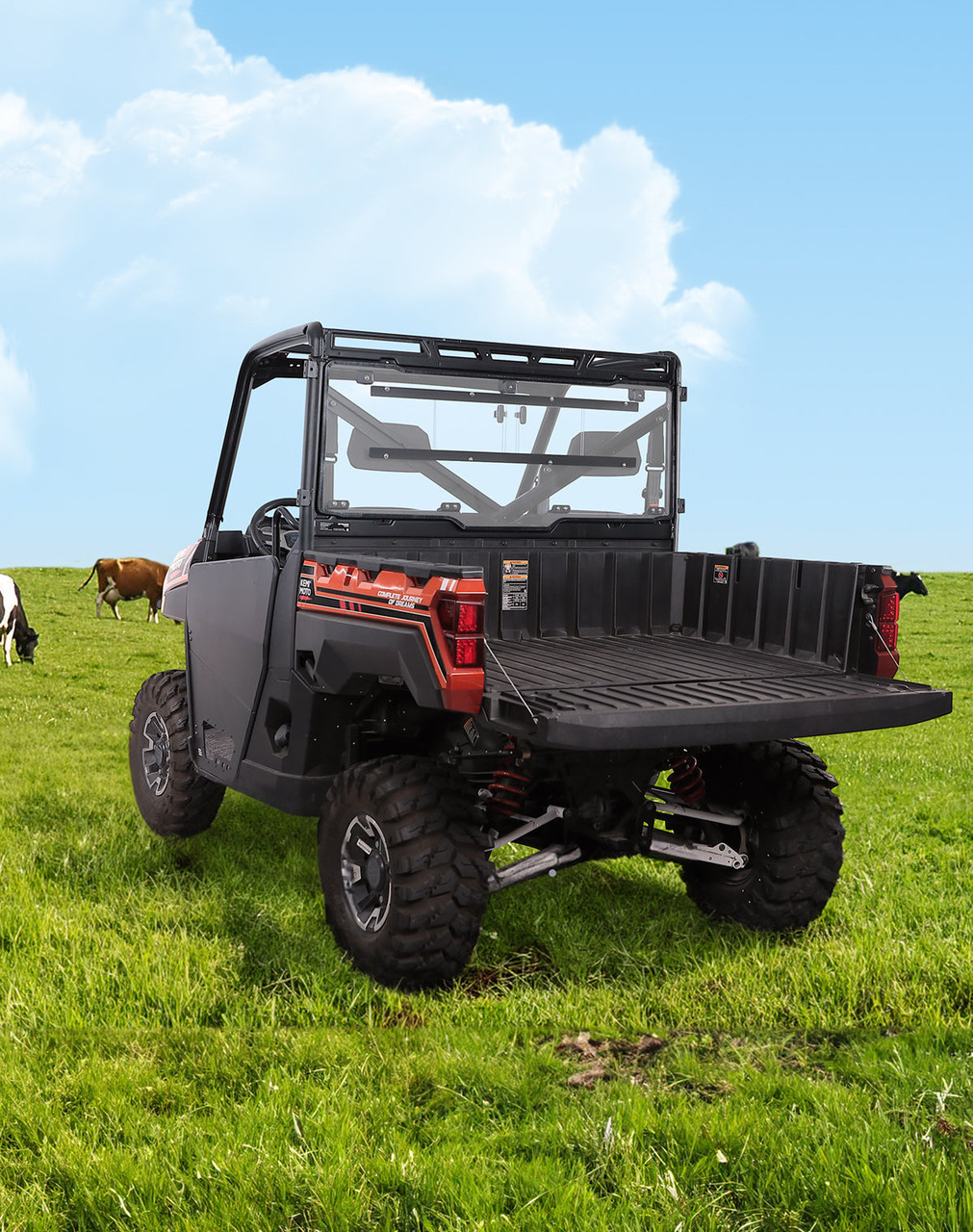 Polaris Ranger Rear Window Rack Polaris Ranger XP 1000/ Ranger 1000 2-in-1 Sliding Rear Window by ...