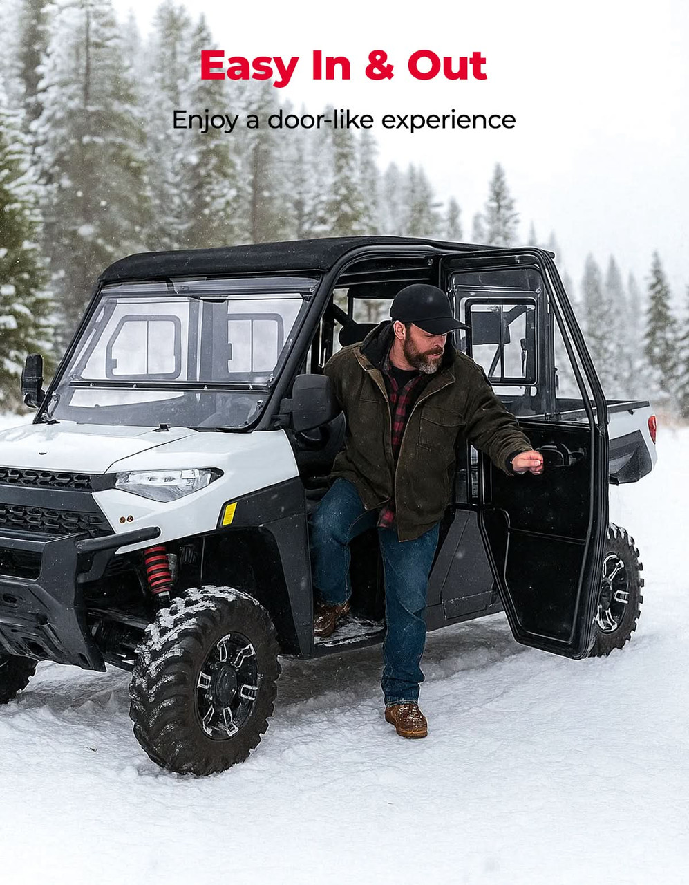 Polaris Ranger Crew XP 1000 2-in-1 Convertible Doors with Vented
