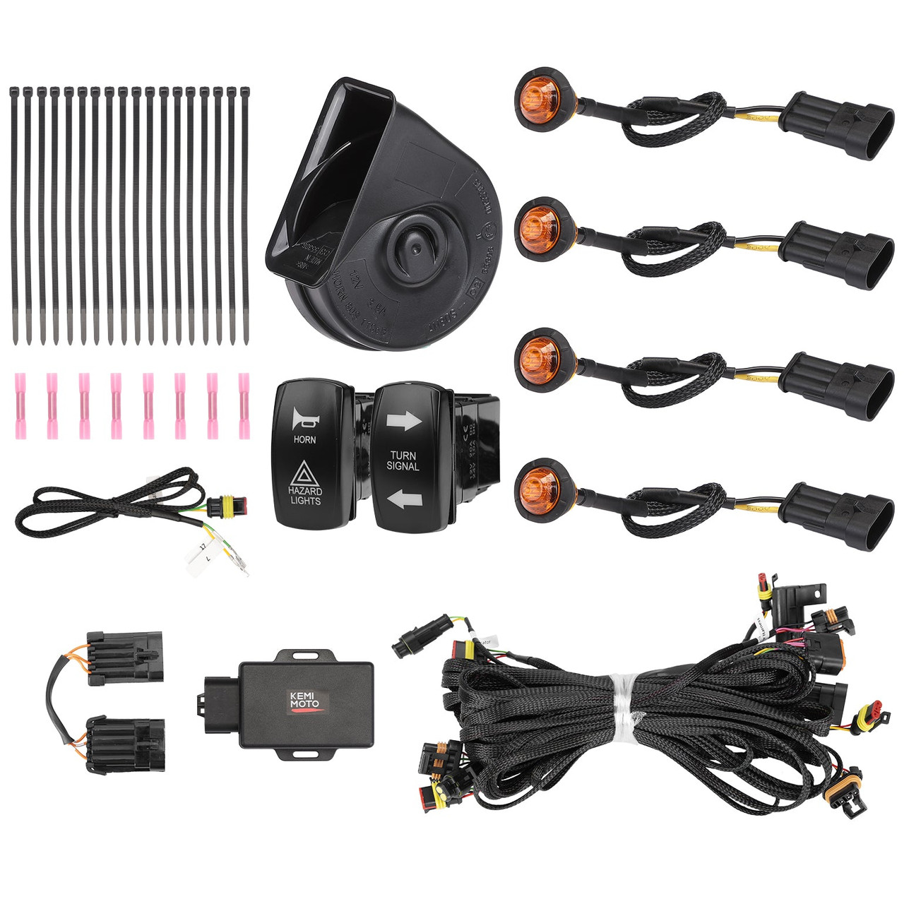 Polaris Ranger XP 1000 Turn Signal Kit by Kemimoto - B0802-00310