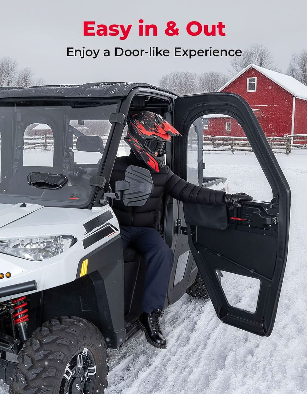 Polaris Ranger CREW XP 1000 Doors With Steel Frame by Kemimoto
