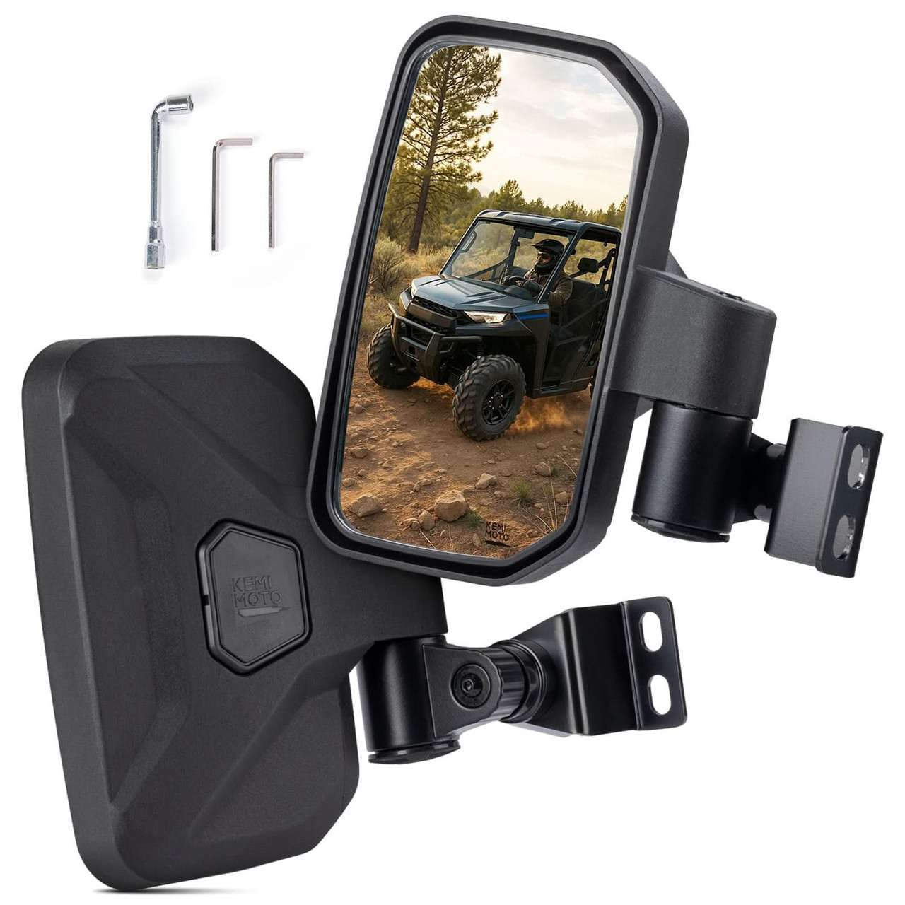 Polaris Ranger 570/500/900 XP Side View Mirrors by Kemimoto
