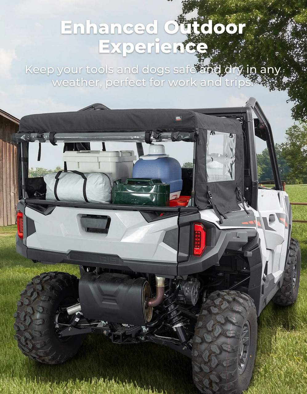 Polaris General 1000 / XP Soft Cargo Camper Bed Cover Rack by