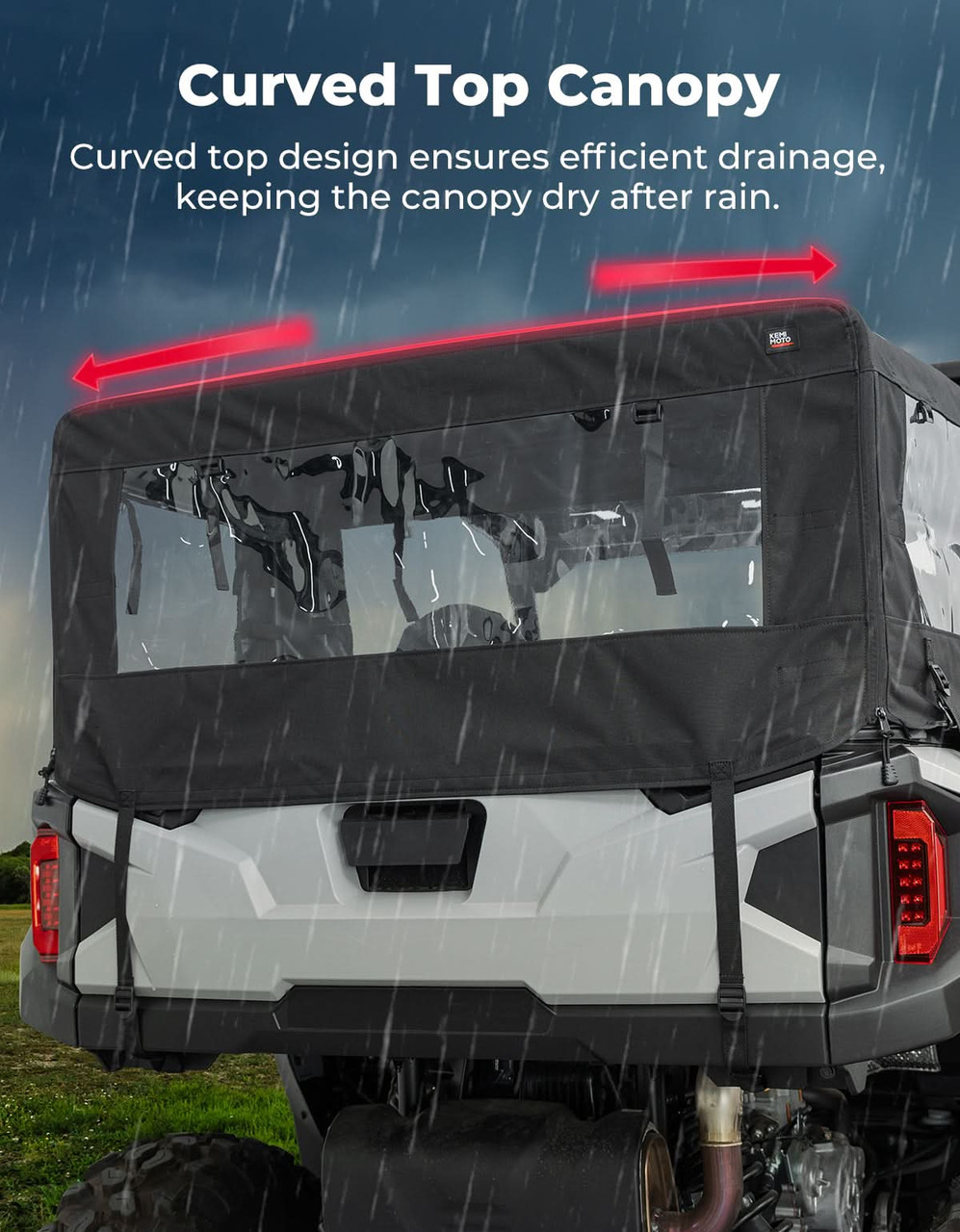 Polaris General 1000 / XP Soft Cargo Camper Bed Cover Rack by