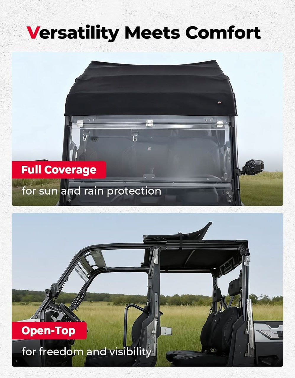 Polaris Ranger Crew XP 1000/Crew 1000 UTV Roof Soft Top by