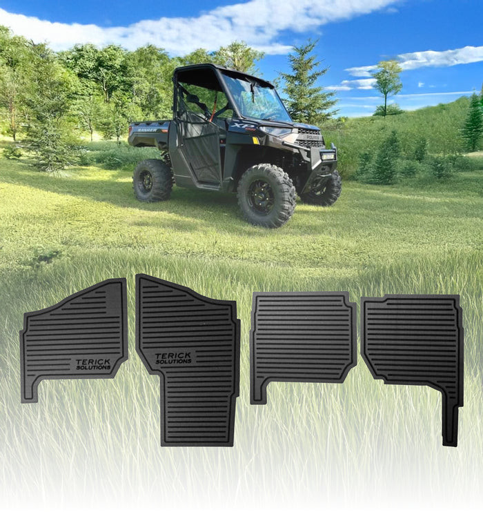 Polaris Ranger XP 1000 Rubber Floor Mats by Terick Solutions - UFM