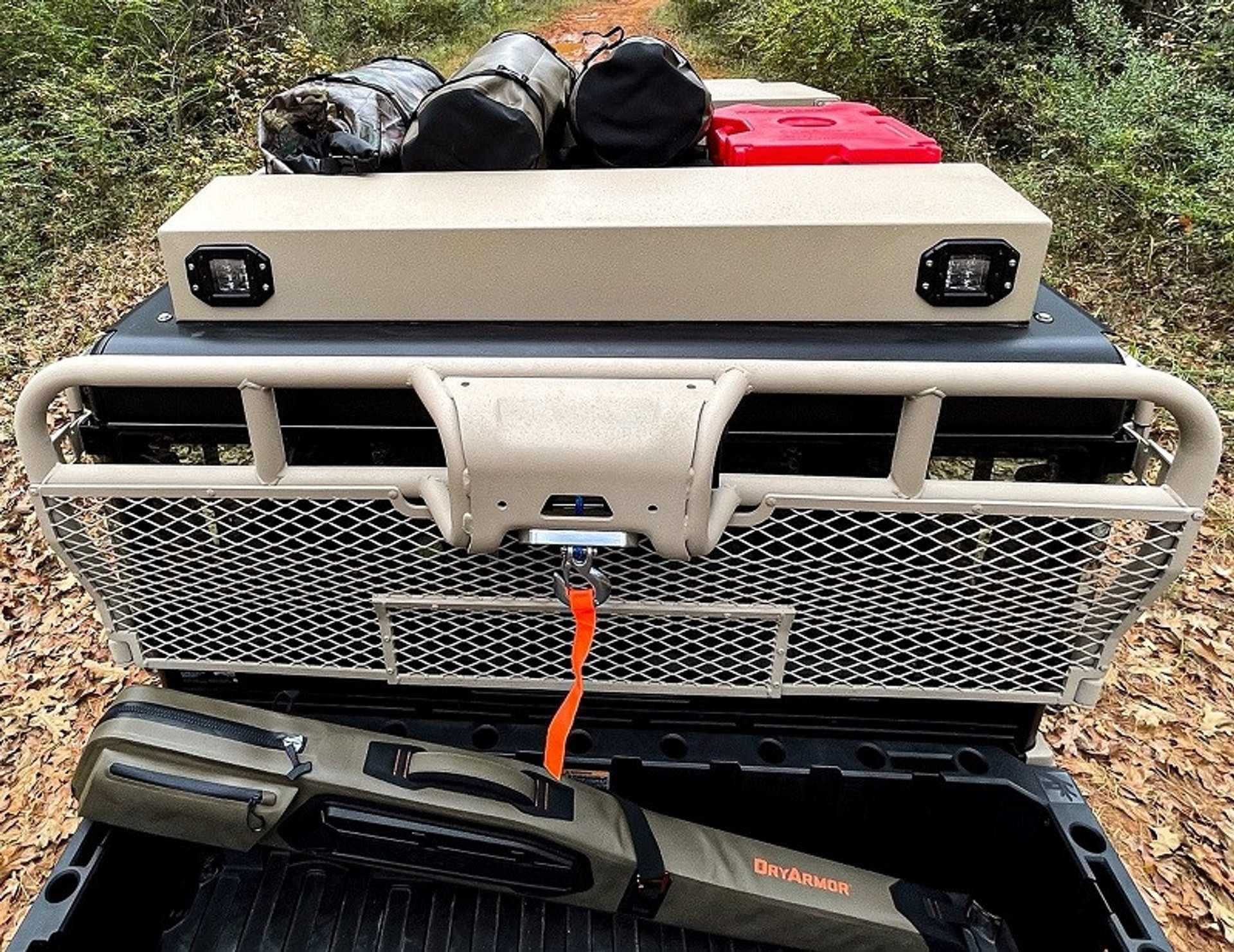 Polaris Ranger Cargo Bed Rear Hunting Winch Headache Rack by Thumper