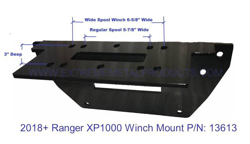 Polaris Ranger XP 1000 Winch Mounting Plate by EMP
