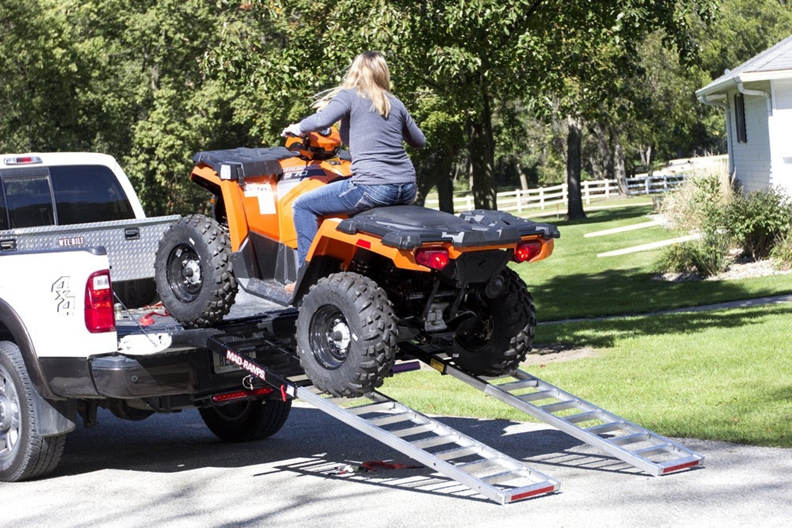 Polaris Ranger 1400 lb Pivoting Ramp System by Mad Ramps MR1400EPR