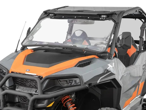 Polaris General 1000 Scratch Resistant Flip Windshield by SuperATV
