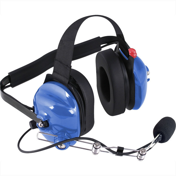 Polaris Ranger H42 Light Blue 2-Way Radio Headset w/ PTT By Rugged Radios