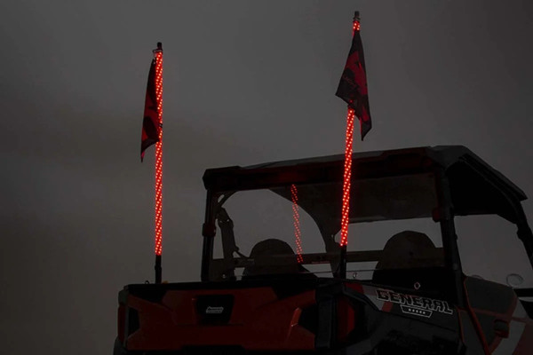 Polaris Ranger Multi-Function UTV Led Whip Lights W/ Remote Control by Rough Country