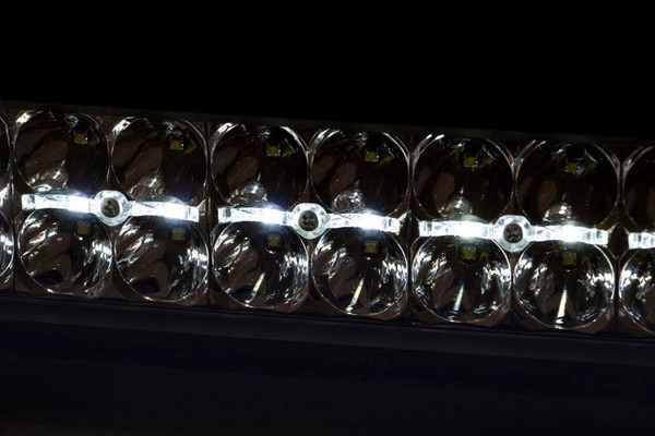 Polaris Ranger 30-inch Curved Cree LED Light Bar  (Dual Row | Chrome Series w/ Cool White DRL) by Rough Country
