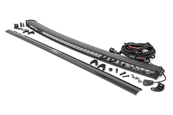 Polaris Ranger 40" Black Series LED Light Bar Curved Single Row by Rough Country