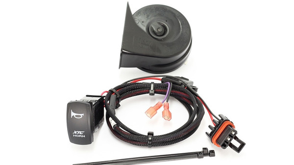 Polaris Ranger Plug and Play New Busbar Horn Kit, Laser Engraved Rocker Switch W/Blue LED by XTC Power Products