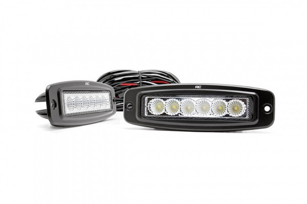 Polaris Ranger 6-Inch Flush Mount Led Light Bars (Pair) by Rough Country