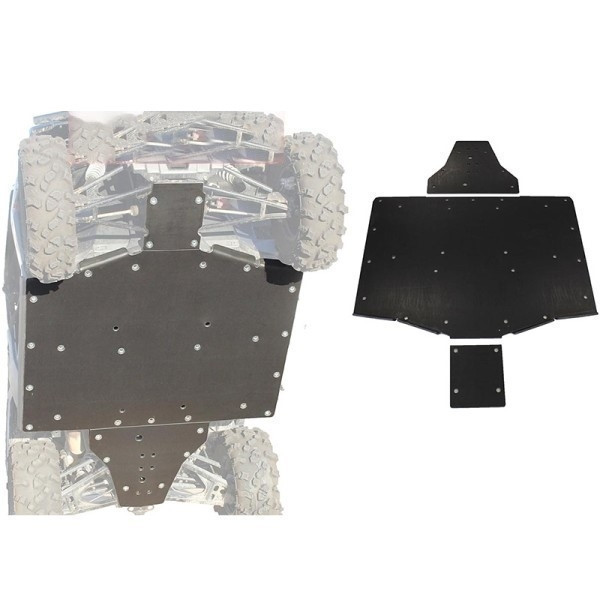 Polaris Ranger XP 900 Ultimate 1/2" UHMW Skid Plate by Factory UTV