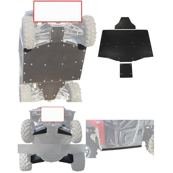 Polaris Ranger XP 900 Ultimate 3/8" UHMW Skid Plate by Factory UTV