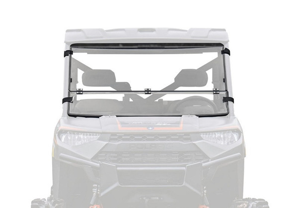 Polaris Ranger XP 900 Scratch Resistant Flip Down Windshield by SuperATV