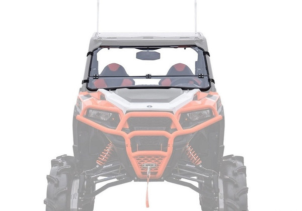 Polaris Ranger XP 1000 Scratch Resistant Flip Down Windshield by Super ATV