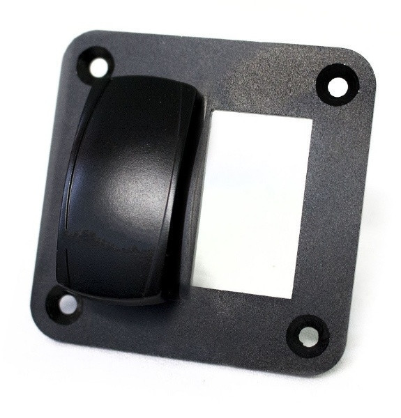 Polaris Ranger Aluminum Rocker Switch Mounting Panel for (2) Rocker Switches by Race Sport Lighting