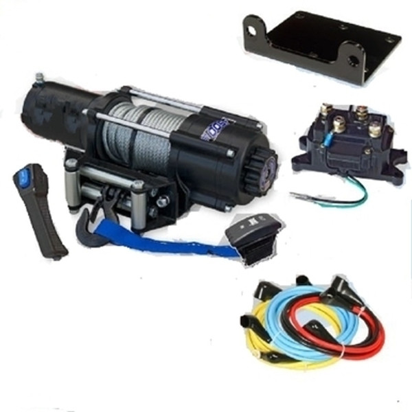 Polaris Ranger 4500 lbs UTV Winch with Steel Cable Wide by KFI Products