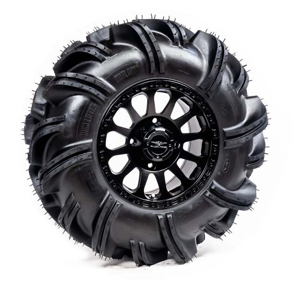 Polaris Ranger Pre-Mounted Outlaw 2 Tire with Matte Black Pitch SBL-12S Wheel by Falcon Ridge - TWA-OL2-SBL-12S-B-EPR