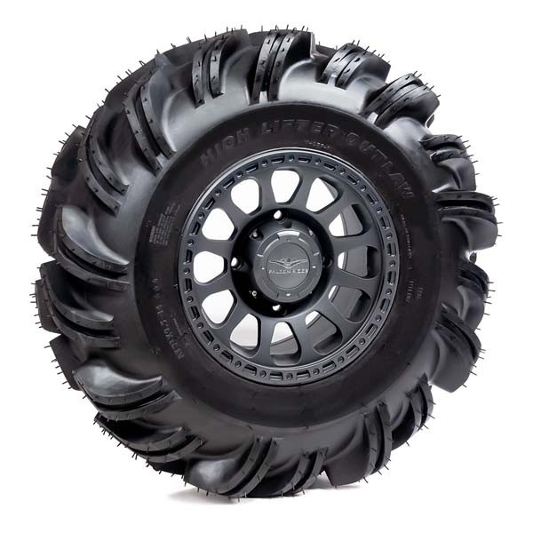 Polaris Ranger Pre-Mounted Outlaw Tire with Gun Metal Gray Pitch SBL-12S Wheel by Falcon Ridge - TWA-OL-SBL-12S-GMG-EPR