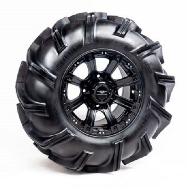 Polaris Ranger Pre-Mounted Outlaw 3 Tire with Matte Black Raptor CI-8S Wheel by Falcon Ridge TWA-OL3-CI-8S-B-EPR