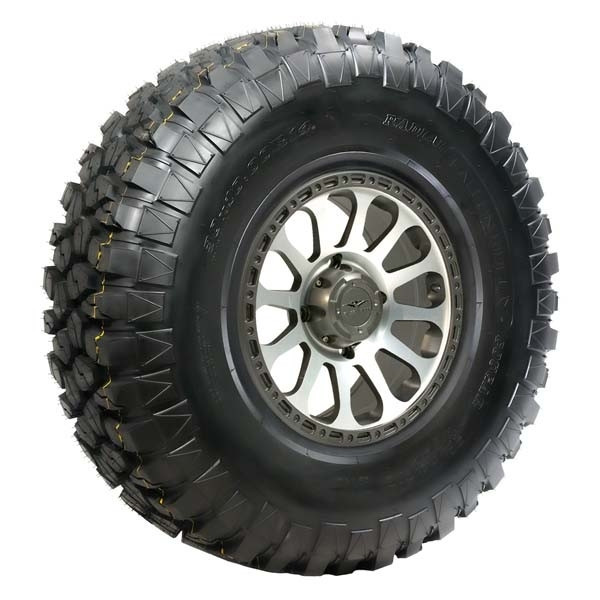 Polaris Ranger Pre-Mounted Cougar Tire with Silver and Gun Metal Gray Pitch SBL-12S Wheel by Falcon Ridge TWA-C-SBL-12S-SGMG-EPR