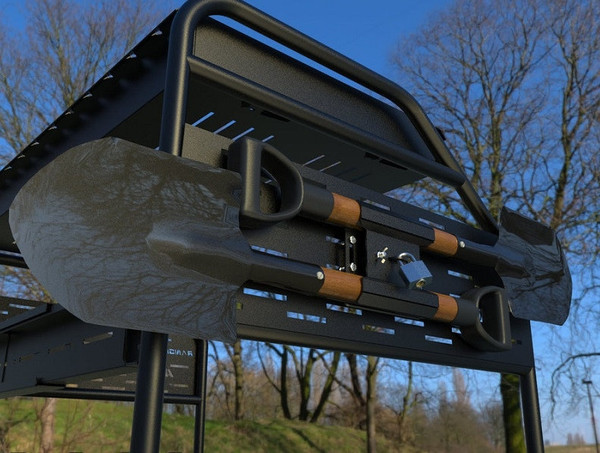 Polaris Ranger Shovel Bracket by AFX Motorsports 