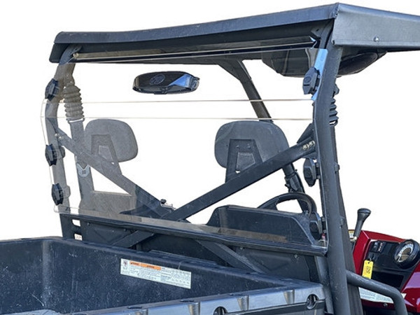  Polaris Ranger Rear Windshield with Vent (Round Tubing) by Spike Powersports