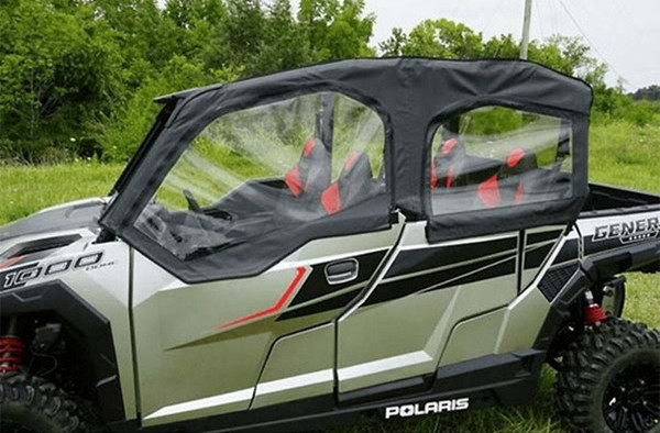 Polaris General 4 1000/ 4 XP 1000 Soft Upper Doors with Zippered Windows by Seizmik