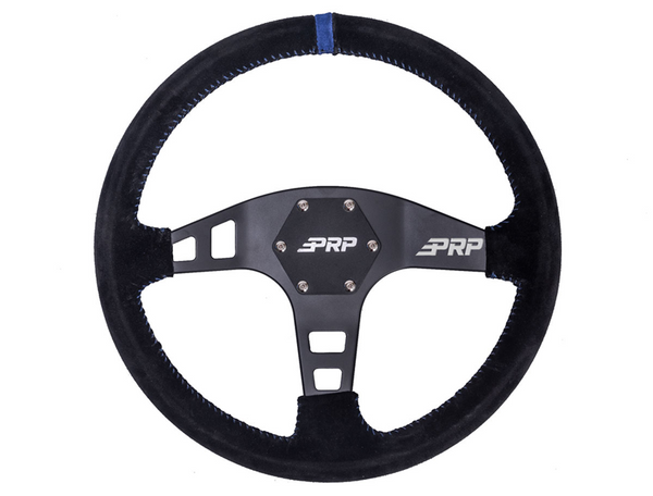 Polaris Ranger Flat Steering Wheel - Suede by PRP Seats