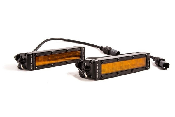 Polaris Ranger Stage Series 6" SAE Amber Light Bar (Pair) by Diode Dynamics